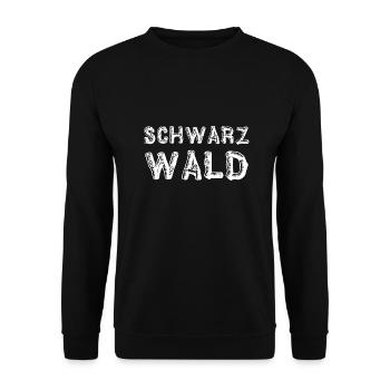 Schwarzwald | Gebirge | Wandern | Urlaub - Unisex Pullover - Schwarz - Vorne - Alina (178cm) & Michal (187cm)