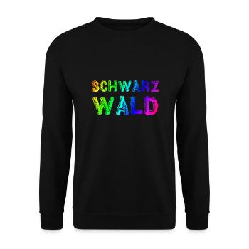 Schwarzwald | Gebirge | Wandern | Urlaub - Unisex Pullover - Schwarz - Vorne - Alina (178cm) & Michal (187cm)