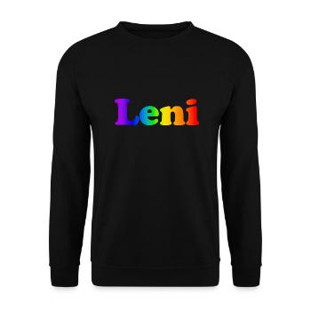 Leni - Unisex Pullover - Schwarz - Vorne - Alina (178cm) & Michal (187cm)