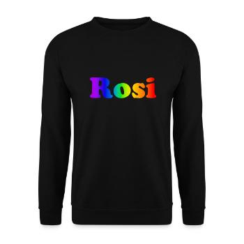 Rosi - Unisex Pullover - Schwarz - Vorne - Alina (178cm) & Michal (187cm)