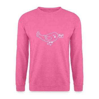 Brieftaube Liebesbrief - Unisex Pullover - Pink - Vorne