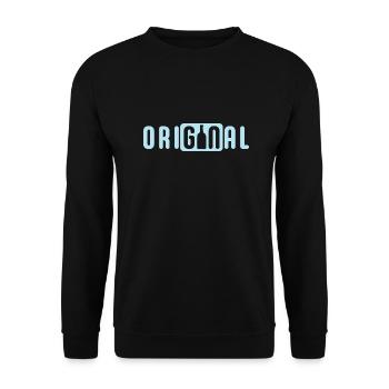 Original Gin - Sweat-shirt Unisexe - noir - Devant - Alina (178cm) & Michal (187cm)