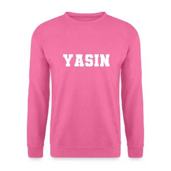 Name - Yasin - Unisex Sweatshirt - pink - Front
