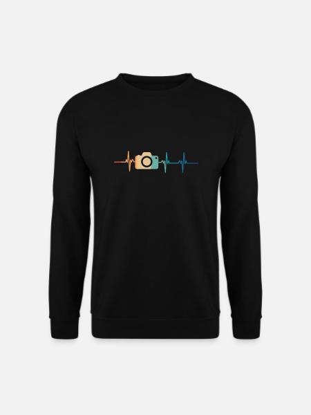 Heartbeat-Kamera - Unisex Pullover - Schwarz