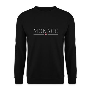 Monaco T-Shirt: Eleganz & Stil - Unisex Pullover - Schwarz - Vorne - Alina (178cm) & Michal (187cm)