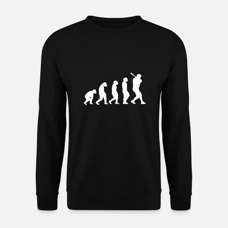 Baseball Player Evolution Baseball - Unisex Sweatshirt - black