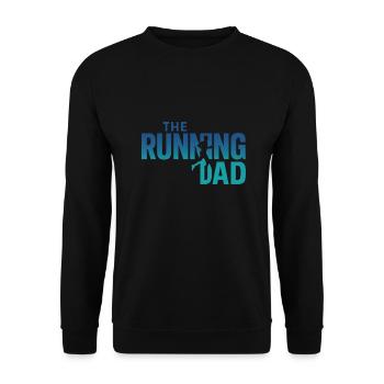 The Running Dad - Unisex Pullover - Schwarz - Vorne - Alina (178cm) & Michal (187cm)