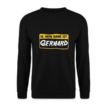 Gerhard - Sweat-shirt Unisexe - noir - Devant - Alina (178cm) & Michal (187cm)
