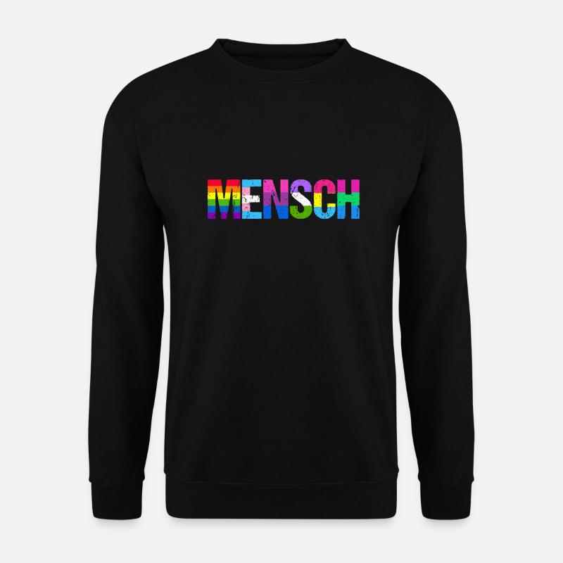 Mensch Pride Month LGBT LGBTQ - Unisex Pullover - Schwarz