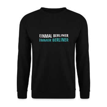 Berlin, Berliner, Berlin City, Hauptstadt - Unisex Pullover - Schwarz - Vorne - Alina (178cm) & Michal (187cm)