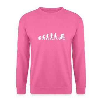 Evolution Cycliste Geschenkidee - Unisex Pullover - Pink - Vorne