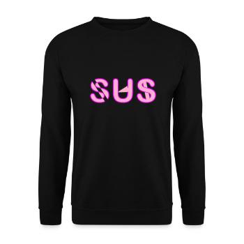 Sus - Jugendwort - Unisex Pullover - Schwarz - Vorne - Alina (178cm) & Michal (187cm)