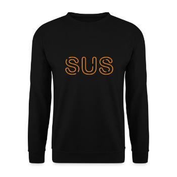 Sus - Jugendwort - Unisex Pullover - Schwarz - Vorne - Alina (178cm) & Michal (187cm)