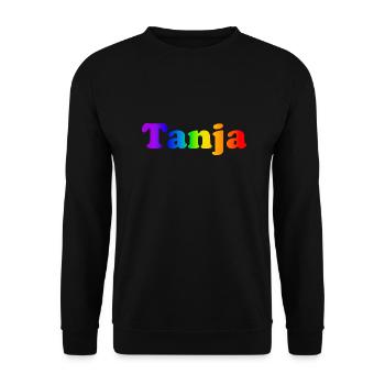 Tanja - Unisex Pullover - Schwarz - Vorne - Alina (178cm) & Michal (187cm)