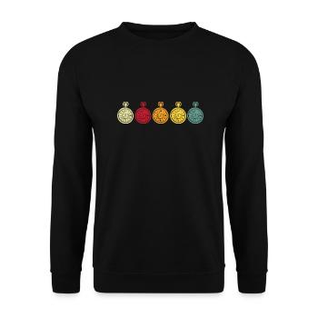 Watch Collector Watch Watchmaker - Unisex Sweatshirt - black - Front - Alina (178cm) & Michal (187cm)