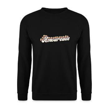 amoureuse vintage - Sweat-shirt Unisexe - noir - Devant - Alina (178cm) & Michal (187cm)