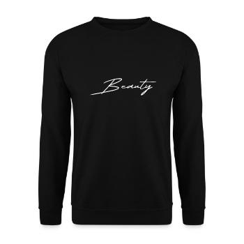 Beauté blanche - Sweat-shirt Unisexe - noir - Devant - Alina (178cm) & Michal (187cm)