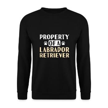 Property Of A Labrador Retriever - Unisex Sweatshirt - black - Front - Alina (178cm) & Michal (187cm)