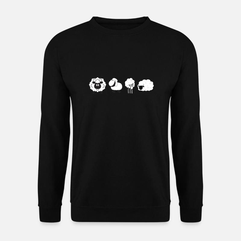 Lustige Schafgruppe - Unisex Pullover - Schwarz