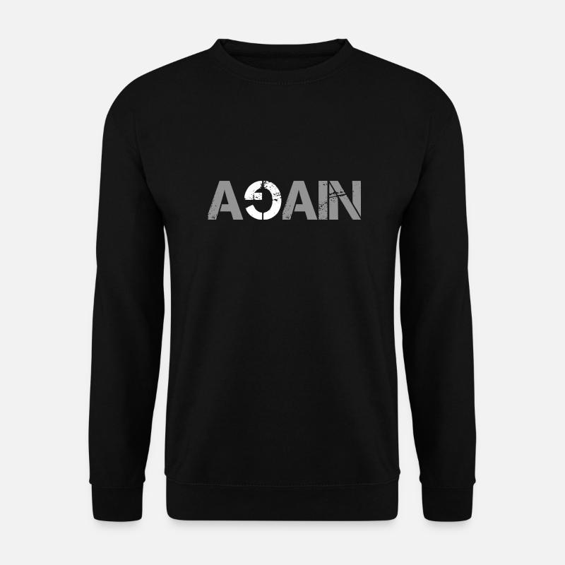 Again - Unisex Pullover - Schwarz