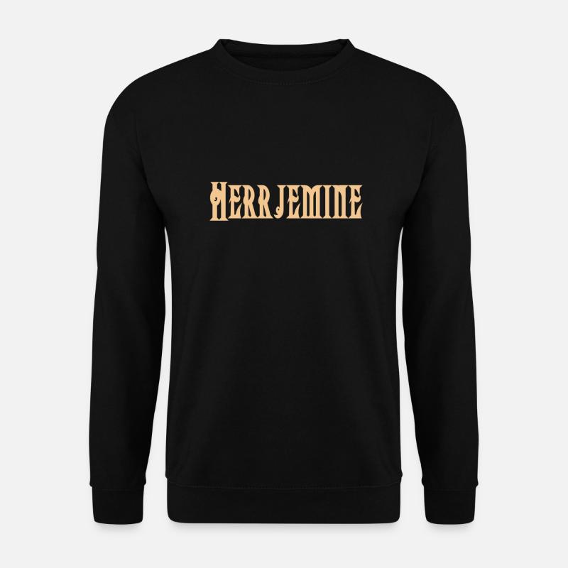Herrjemine text - Unisex Sweatshirt - black
