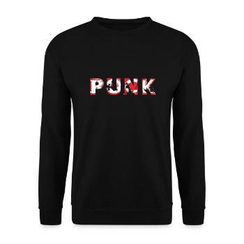 PUNK ROCK - Unisex Sweatshirt - black - Front - Alina (178cm) & Michal (187cm)
