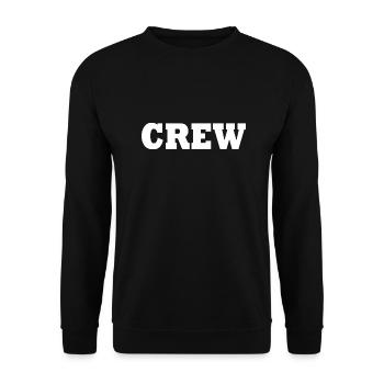 Crew - Sweat-shirt Unisexe - noir - Devant - Alina (178cm) & Michal (187cm)