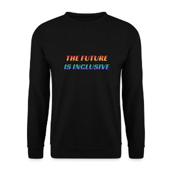 The Future Is Inclusive - Unisex Sweatshirt - black - Front - Alina (178cm) & Michal (187cm)