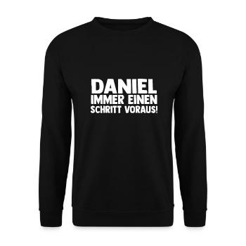 Prénom Daniel - Sweat-shirt Unisexe - noir - Devant - Alina (178cm) & Michal (187cm)