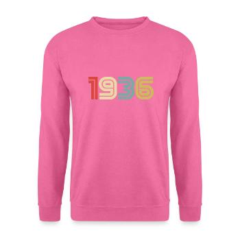 1936 Vintage Retro - Unisex Sweatshirt - pink - Front