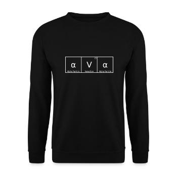 Ava Name First Name Chemistry Periodic Table Elements - Unisex Sweatshirt - black - Front - Alina (178cm) & Michal (187cm)