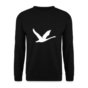 Belle silhouette de cygne - Sweat-shirt Unisexe - noir - Devant - Alina (178cm) & Michal (187cm)