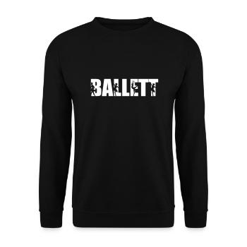 ballet - Unisex Sweatshirt - black - Front - Alina (178cm) & Michal (187cm)