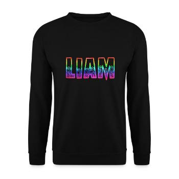 liam rs rainbow - Unisex Sweatshirt - black - Front - Alina (178cm) & Michal (187cm)
