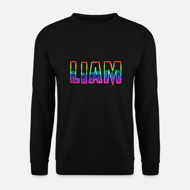 liam rs rainbow - Unisex Sweatshirt - black