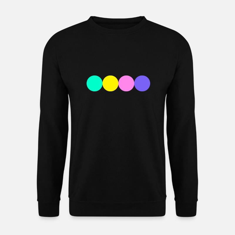 Farbkreise neon la street art - Unisex Pullover - Schwarz