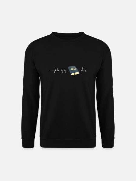 Bibel bible Gott Frequenz - Unisex Pullover - Schwarz