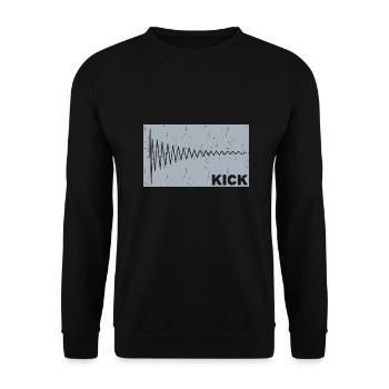 Kick synthétiseur de musique keyboard - Sweat-shirt Unisexe - noir - Devant - Alina (178cm) & Michal (187cm)