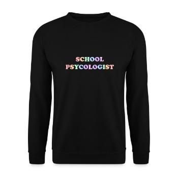 School Psycologist - Unisex Sweatshirt - black - Front - Alina (178cm) & Michal (187cm)