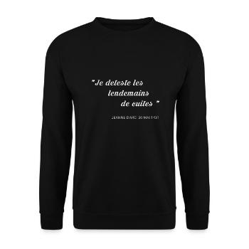 Lendemain de cuite - Sweat-shirt Unisexe - noir - Devant - Alina (178cm) & Michal (187cm)