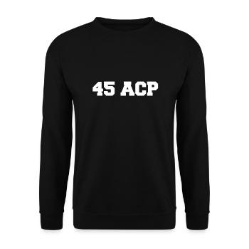 Just 45ACP white - Unisex Pullover - Schwarz - Vorne - Alina (178cm) & Michal (187cm)