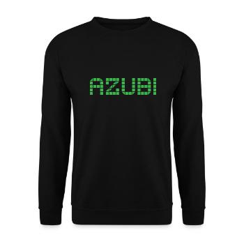 Azubi Tshirt 2 23 gruen - Unisex Pullover - Schwarz - Vorne - Alina (178cm) & Michal (187cm)