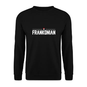 Frankonian weiss - Unisex Pullover - Schwarz - Vorne - Alina (178cm) & Michal (187cm)
