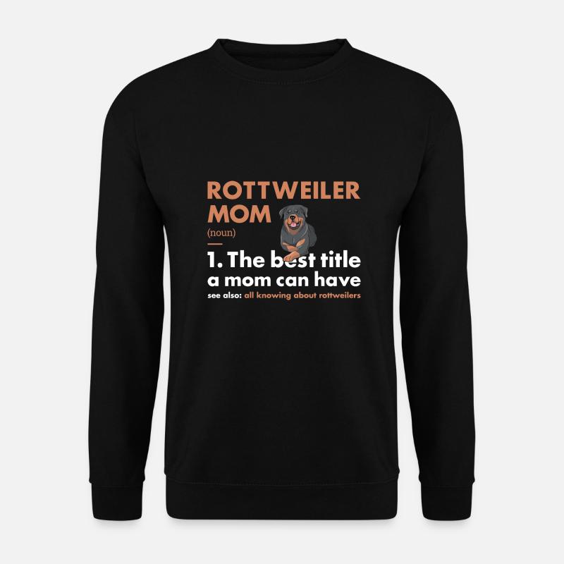Rottweiler Mom Definition - Unisex Sweatshirt - black