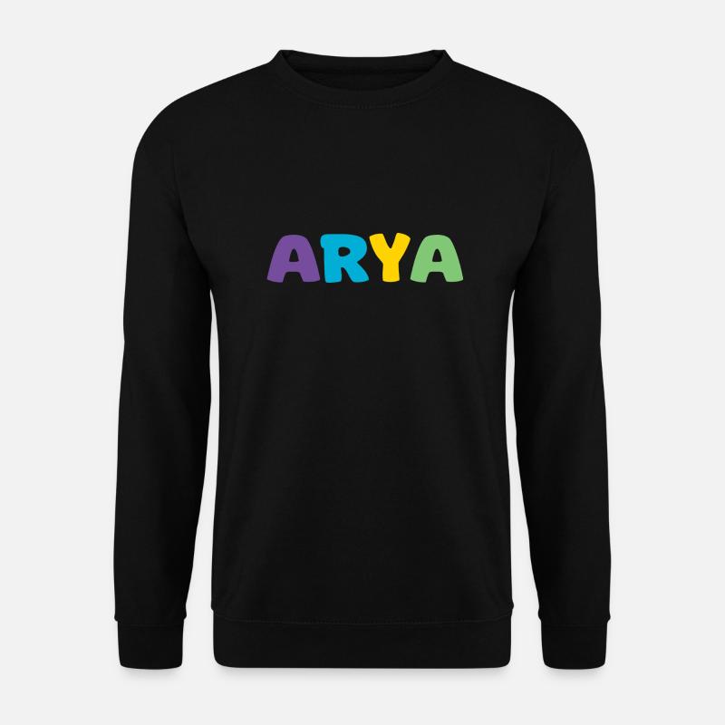 Name - Arya - Unisex Sweatshirt - black