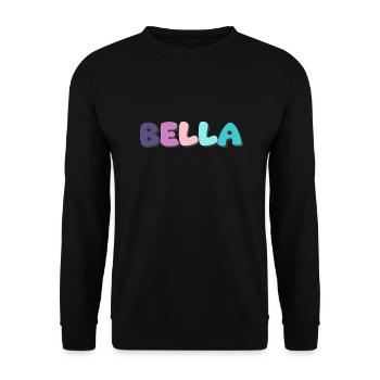 Nom - Bella - Sweat-shirt Unisexe - noir - Devant - Alina (178cm) & Michal (187cm)