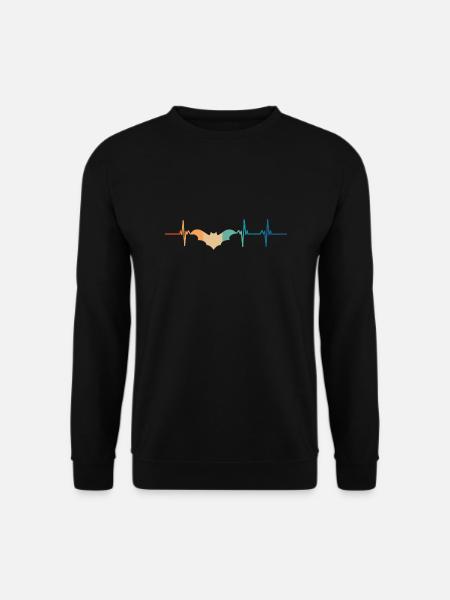 Bat heartbeat - Unisex Sweatshirt - black