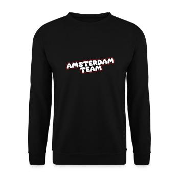 Amsterdam Team - Unisex Sweatshirt - black - Front - Alina (178cm) & Michal (187cm)