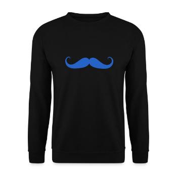 Prostate Cancer Awareness Moustache - Unisex Sweatshirt - black - Front - Alina (178cm) & Michal (187cm)