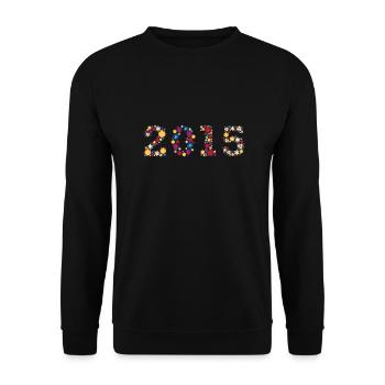 Flowers 2015 - Unisex Sweatshirt - black - Front - Alina (178cm) & Michal (187cm)